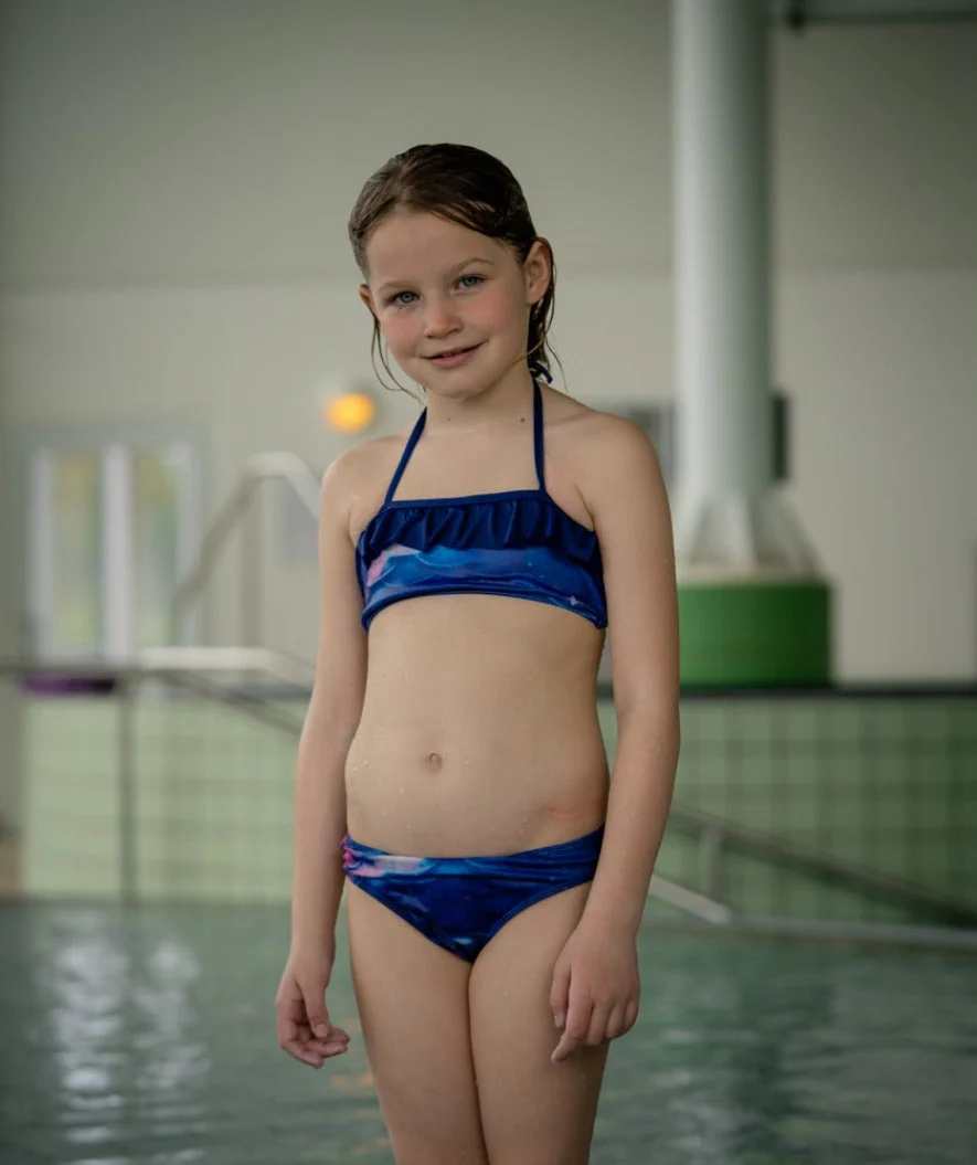 Watery mermaid bikini bottom for girls - Milky Way - Image 4
