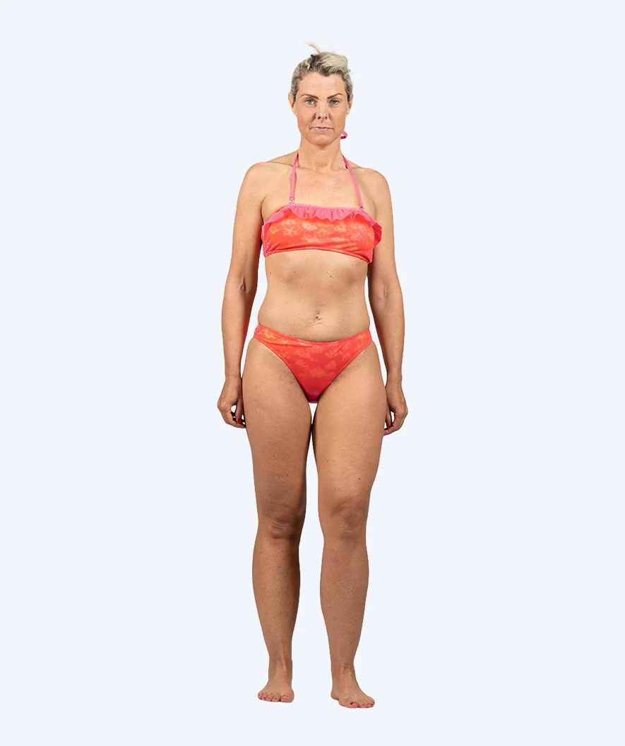 Watery mermaid bikini top for women - Orange Twist - Image 4