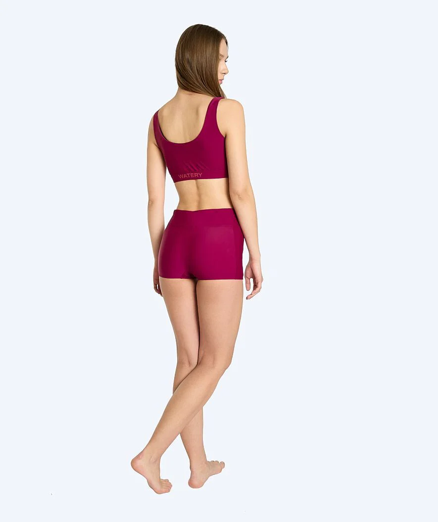 Watery bikini top for women - Remington - Dark red - Image 5