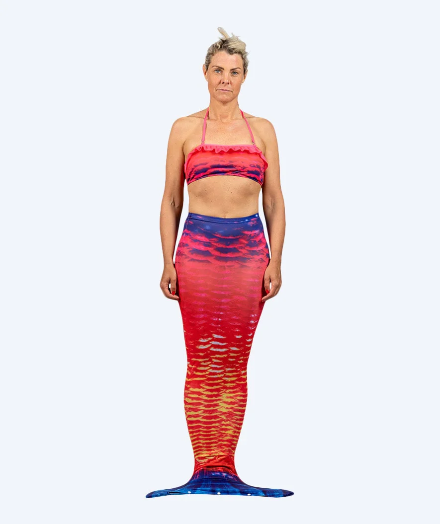 Watery mermaid bikini top for women - Sunrise - Image 4