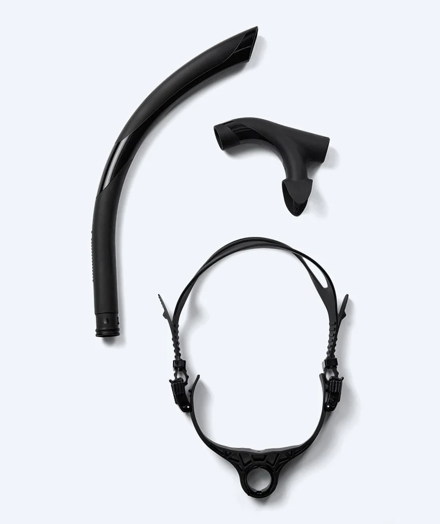 Watery center snorkel for swimming - Phoenix Elite - Black - Image 12