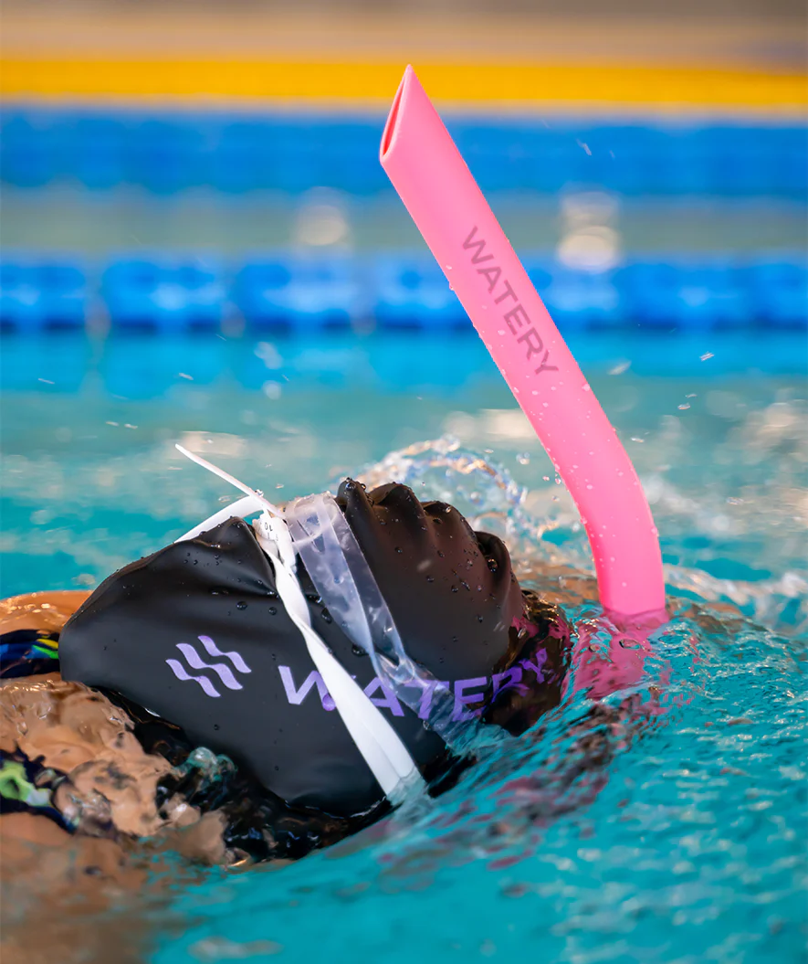 Watery center snorkel for junior (10-16) - Hydrolite - Black - Image 6
