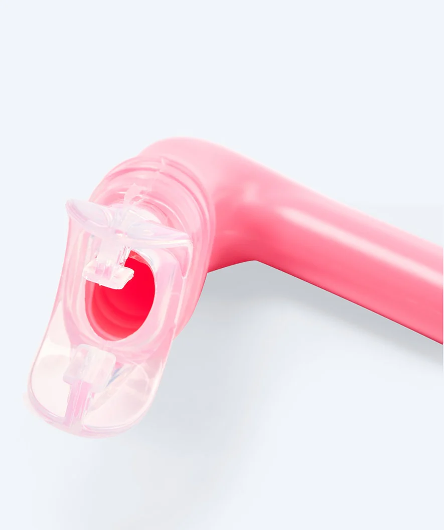 Watery center snorkel for junior (10-16) - Hydrolite - Pink - Image 3