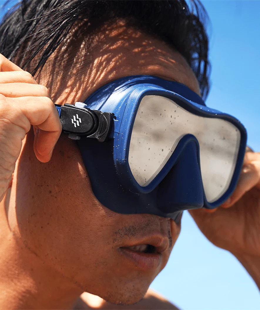 Watery Combo snorkel set for adults (from 15 years) - Coast - Dark blue - Image 4