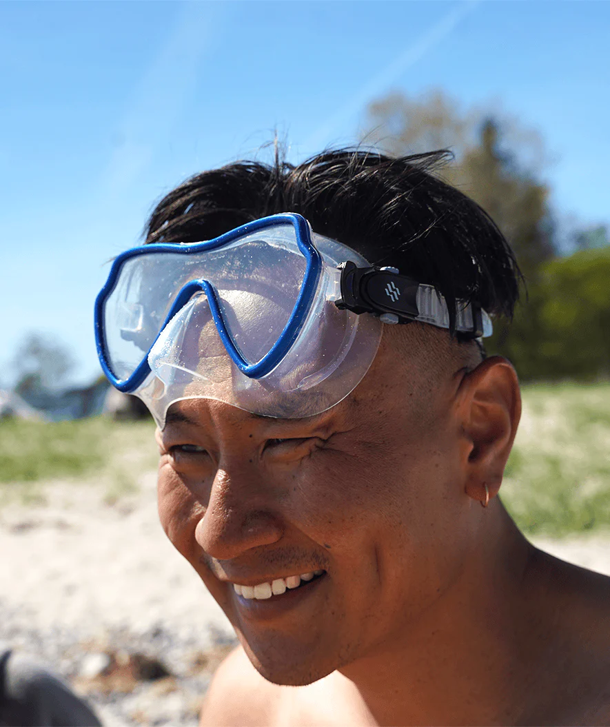 Watery Combo snorkel set for adults (from 15 years) - Fraser/Coast - Blue/dark blue - Image 12