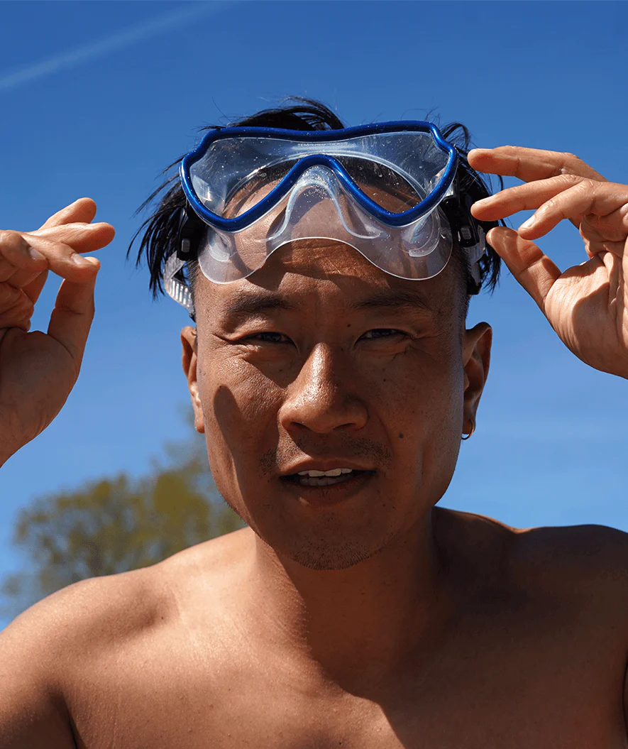 Watery Combo snorkel set for adults (from 15 years) - Fraser/Coast - Blue/dark blue - Image 8