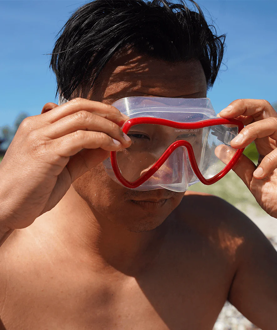 Watery Combo snorkel set for adults (from 15 years) - Fraser/Coast - Red - Image 4