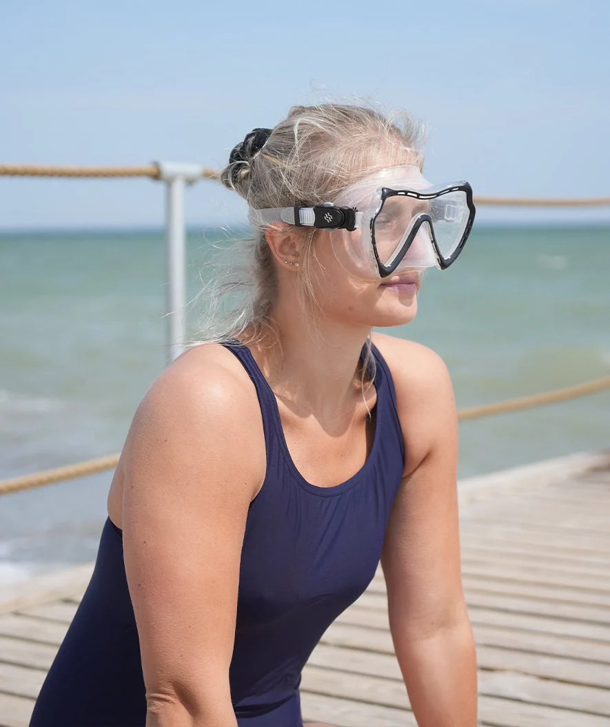 Watery Combo snorkel set for adults (from 15 years) - Nebula - Black - Image 10