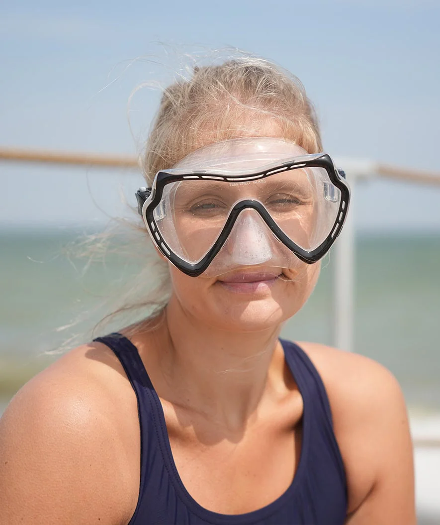 Watery Combo snorkel set for adults (from 15 years) - Nebula - Black - Image 15