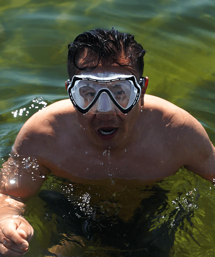 Watery Combo snorkel set for adults (from 15 years) - Nebula - Black - Image 17