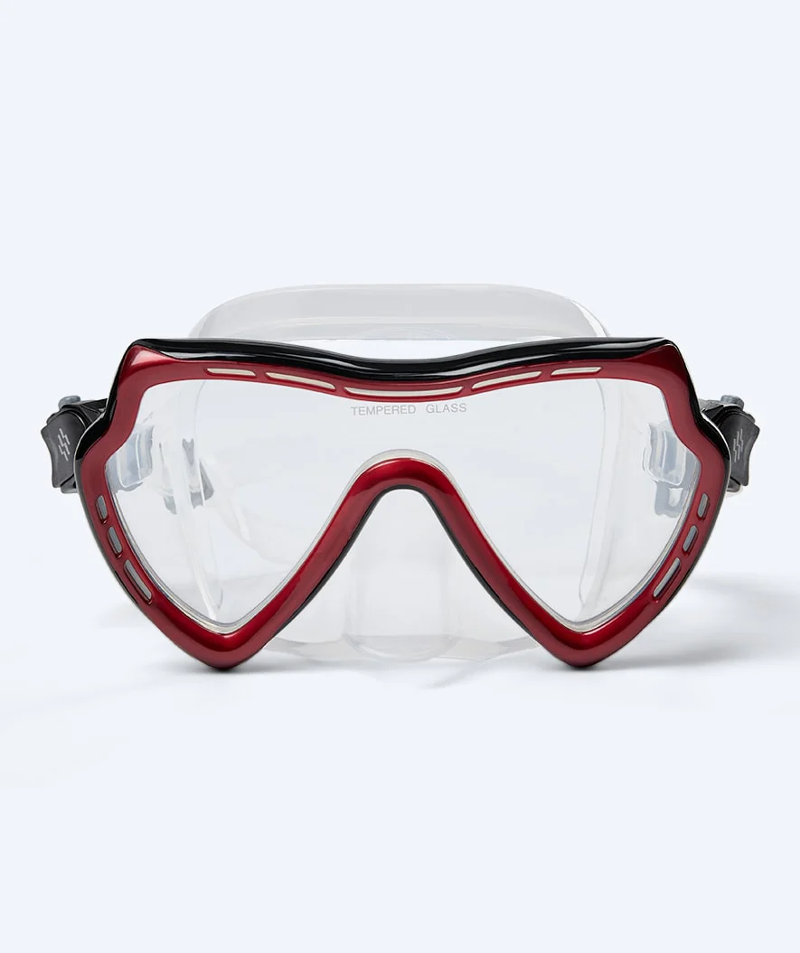 Watery Combo snorkel set for adults (from 15 years) - Nebula - Black/red - Image 2