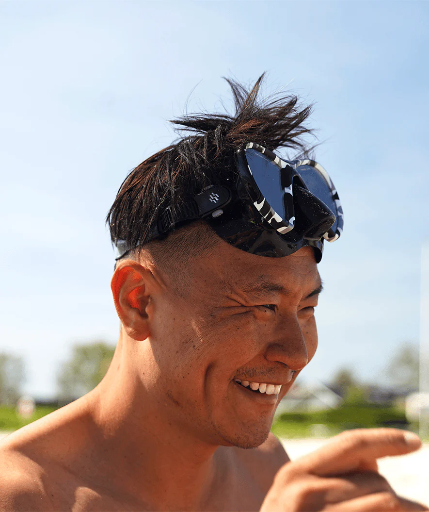 Watery Combo snorkel set for adults (from 15 years) - Rudder Camo/Itzel - Black - Image 3