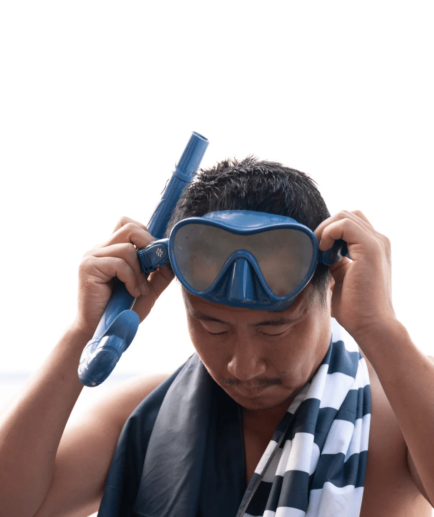 Watery Combo snorkel set for adults - Cliff - Blue - Image 8
