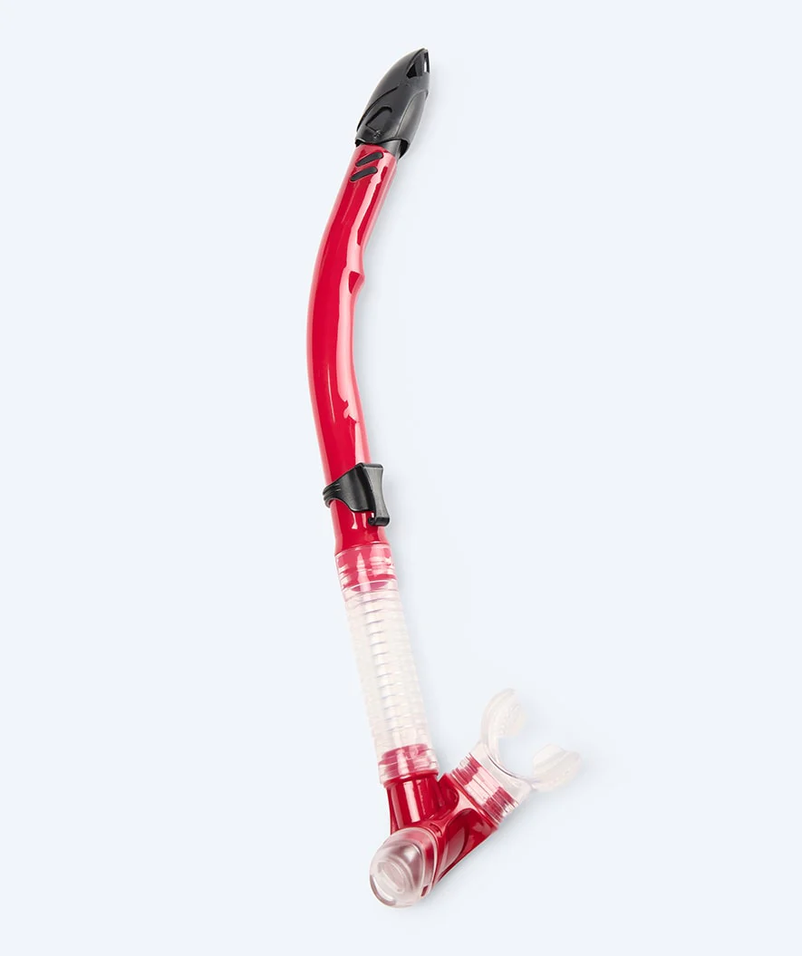 Watery Combo snorkel set for adults - Hudson Semi-Dry - Red - Image 8