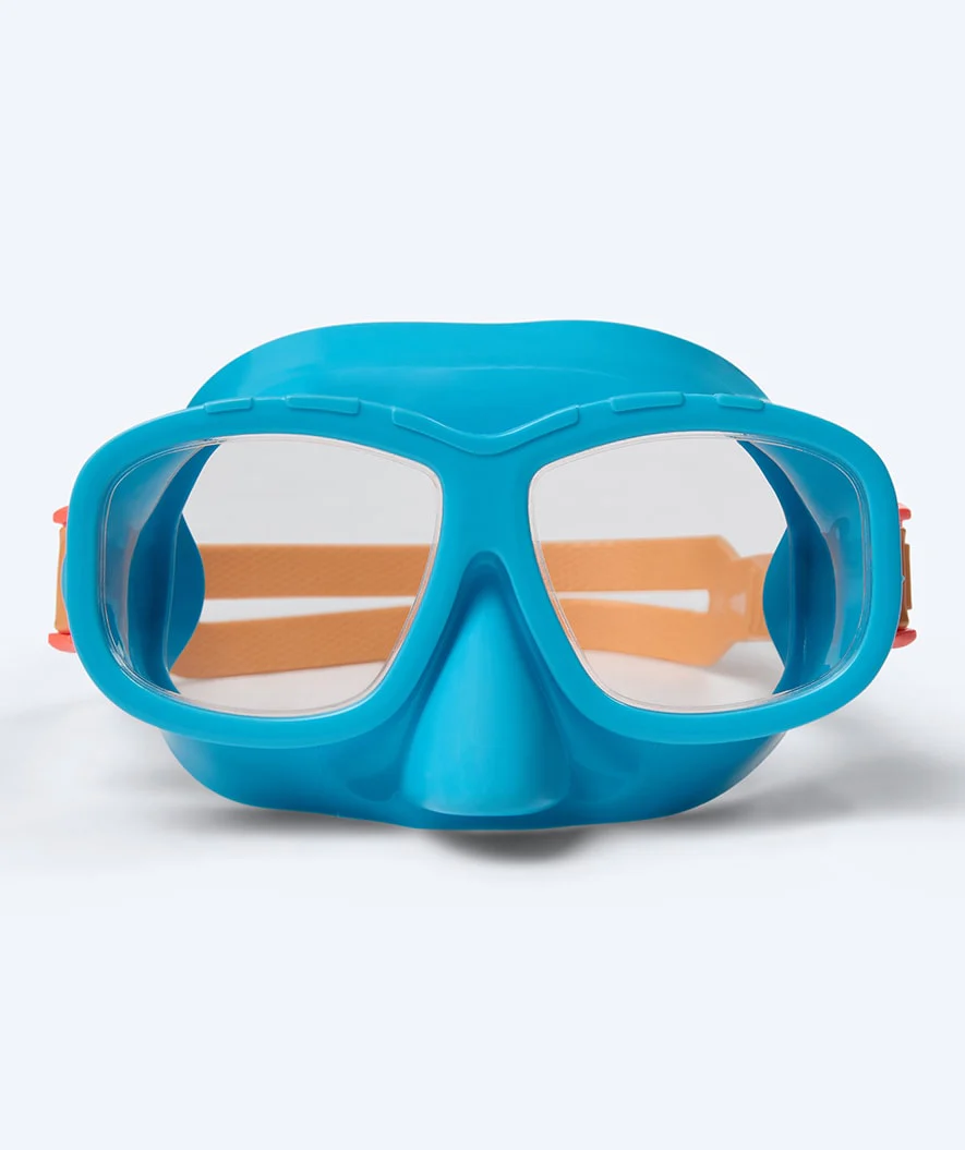 Watery Combo snorkel set for kids (4-10) - Wyre - Blue/orange - Image 2