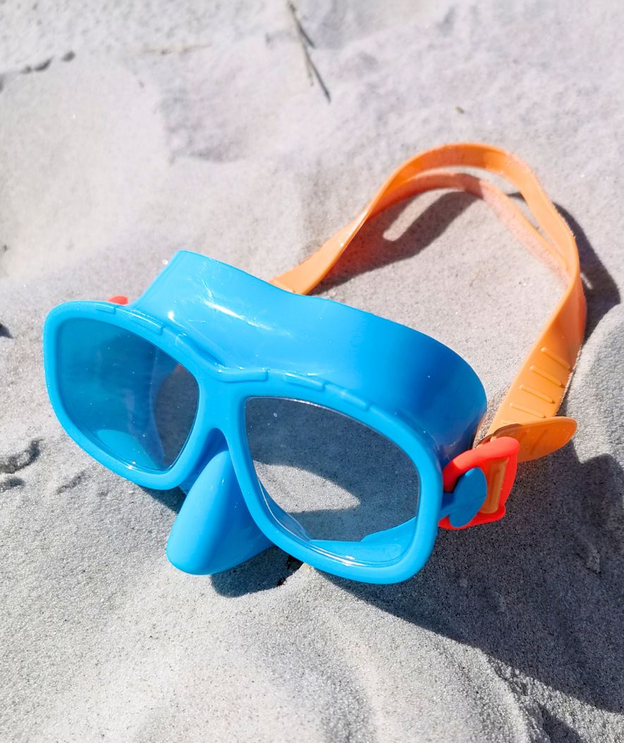 Watery Combo snorkel set for kids (4-10) - Wyre - Blue/orange - Image 3