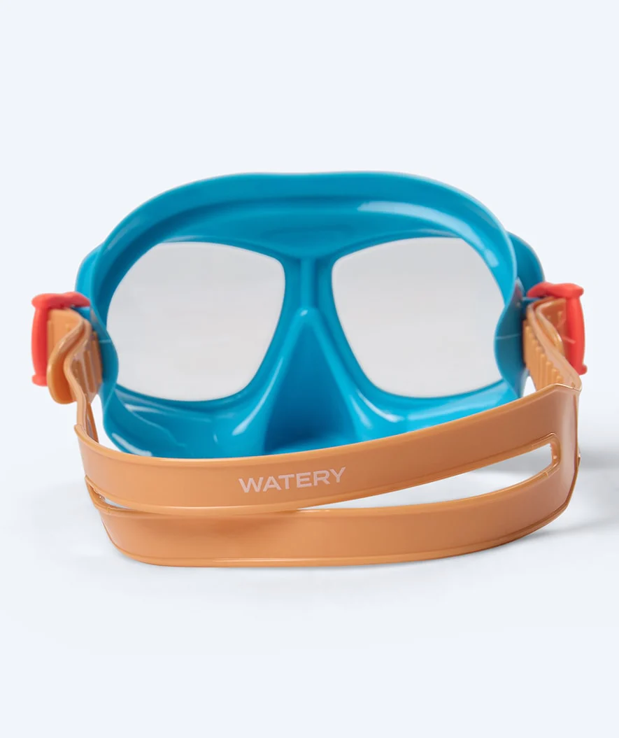 Watery Combo snorkel set for kids (4-10) - Wyre - Blue/orange - Image 5