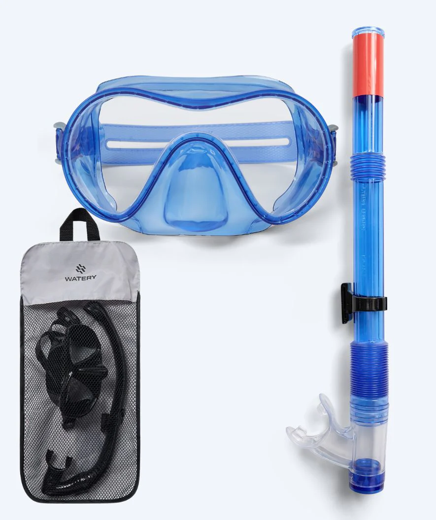 Watery Combo snorkel set for junior (8-15) - Jubal - Blue - Image 13