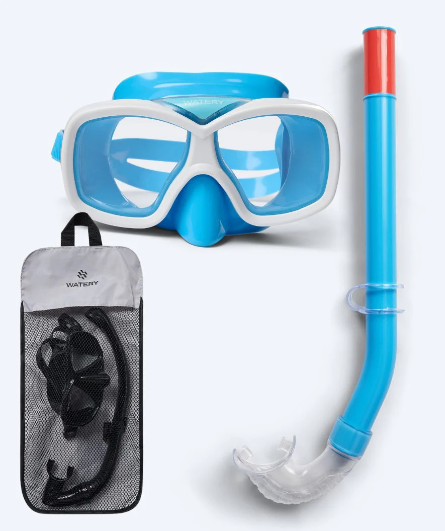 Watery Combo snorkel set for junior (8-15) - Misu - Blue - Image 13