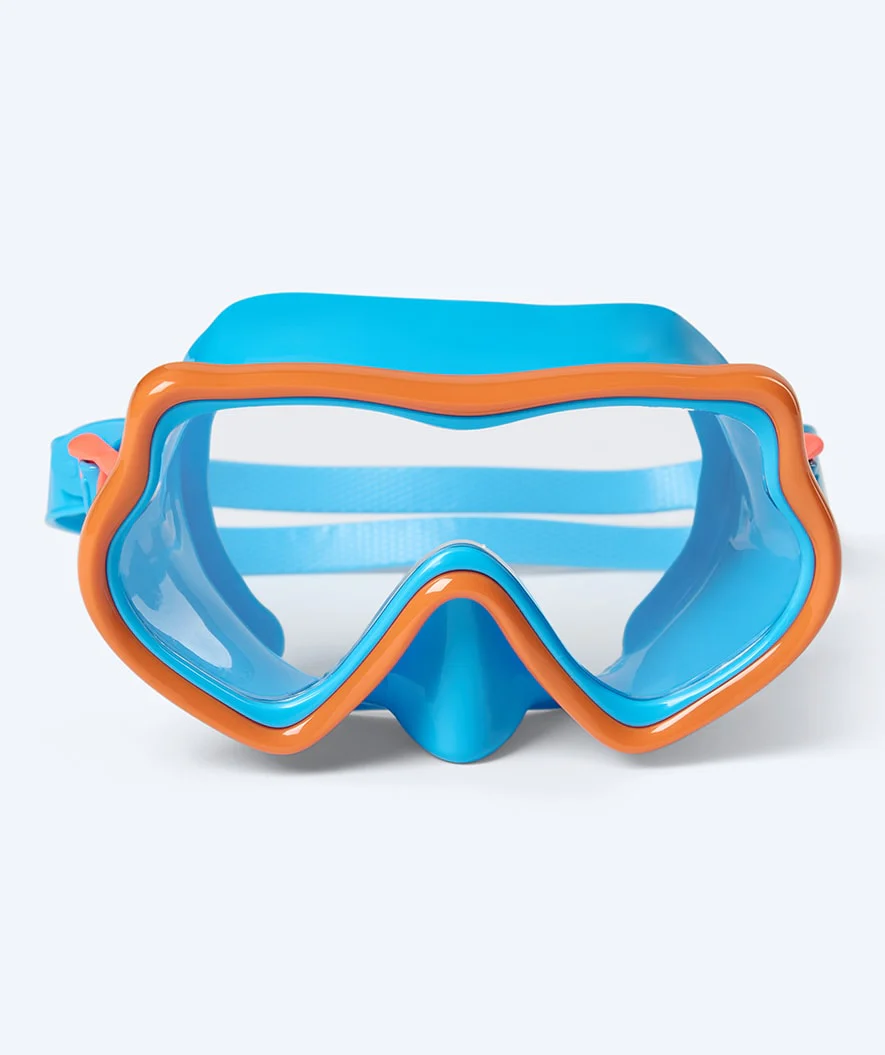 Watery Combo snorkel set for kids (4-10) - Pulina - Blue/orange - Image 2
