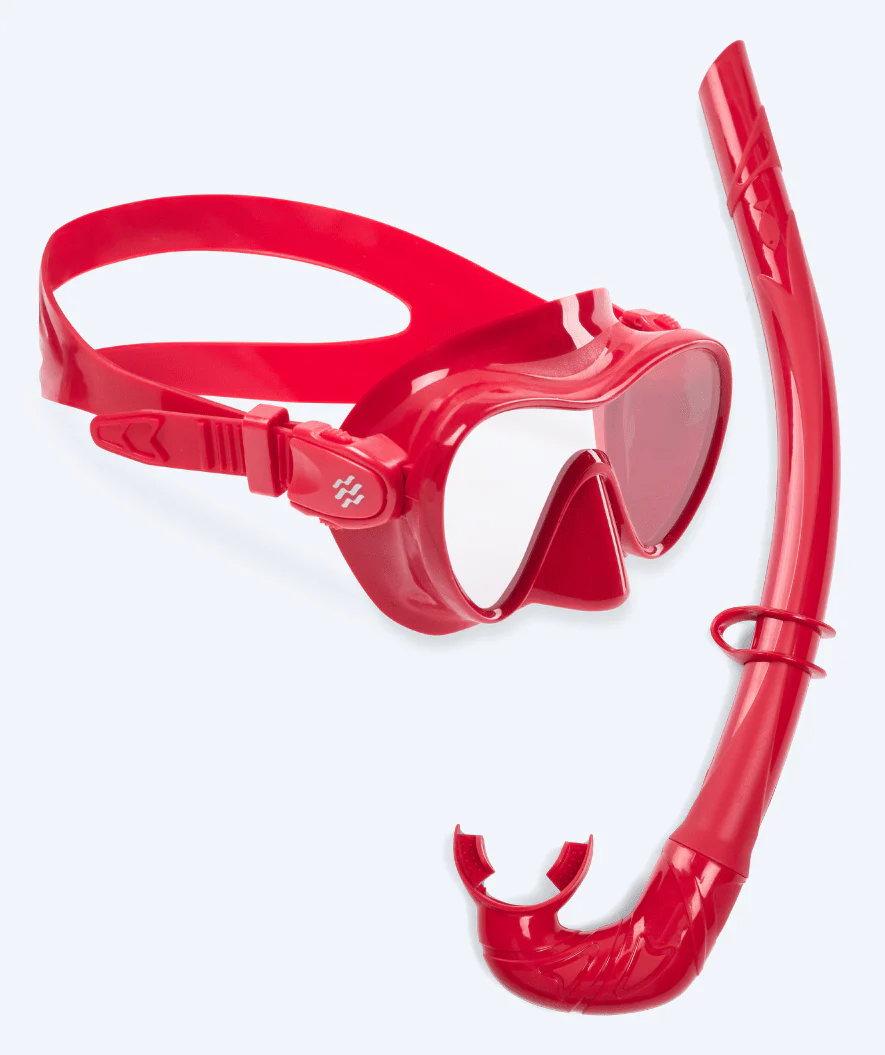 Watery Combo snorkel set for kids - Cliff - Dark red - Image 10