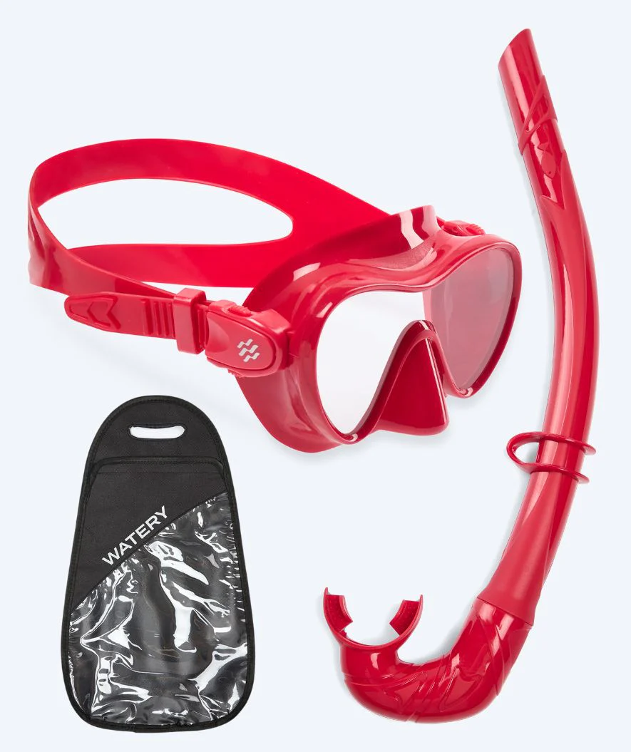 Watery Combo snorkel set for kids - Cliff - Dark red - Image 11
