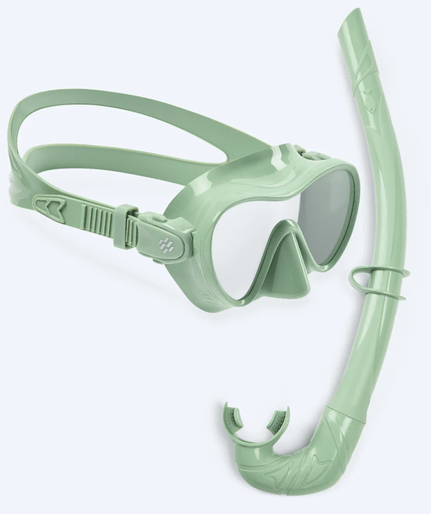 Watery Combo snorkel set for kids - Cliff - Green - Image 10