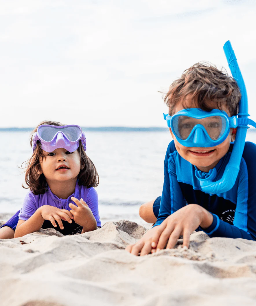 Watery Combo snorkel set for kids - Cliff - Green - Image 4