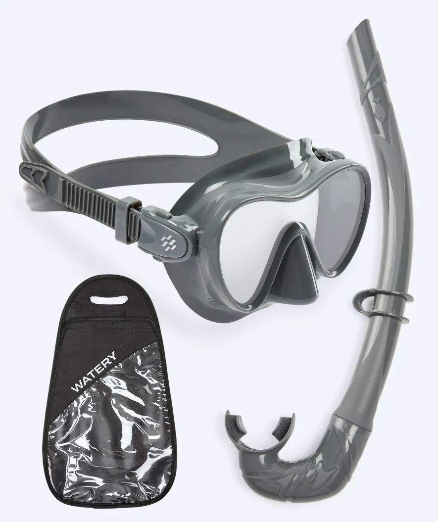 Watery Combo snorkel set for kids - Cliff - Grey - Image 9