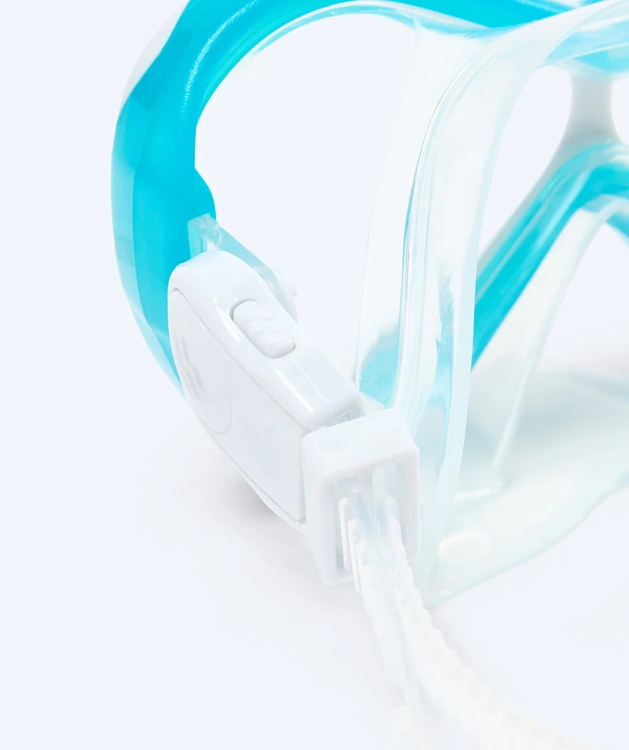 Watery Combo snorkel set for kids - Triton Full-dry - Light blue - Image 4