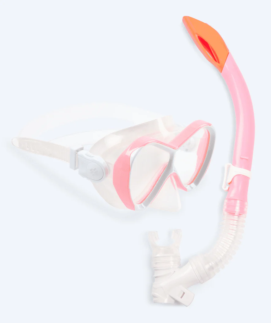 Watery Combo snorkel set for kids - Triton Semi-dry - Light pink - Image 8