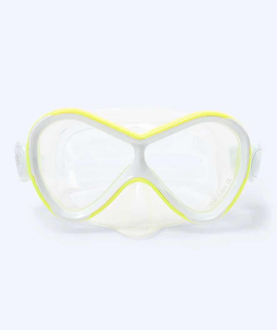 Watery Combo snorkel set for kids - Triton Semi-dry - Yellow - Image 2
