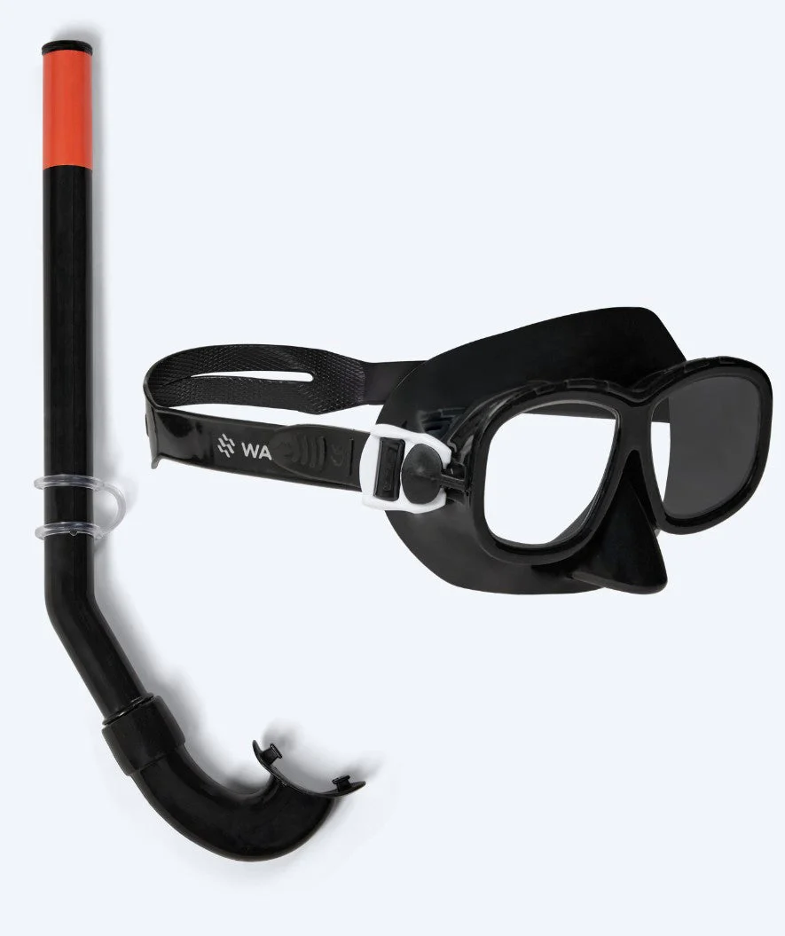Watery Combo snorkel set for kids (4-10) - Wyre - Black