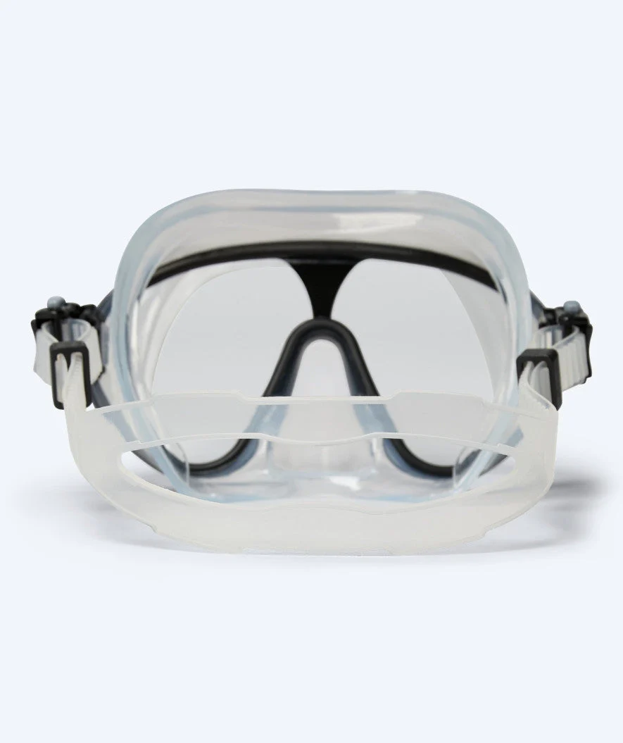 Watery diving mask for adults (from 12 years) - Chisa - Black/clear - Image 2