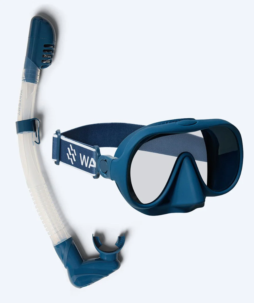 Watery Combo snorkel set for adults (from 15 years) - Alton - Dark blue