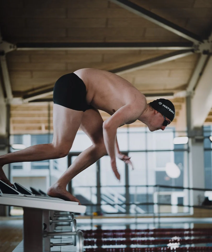 Watery competition swimming cap - Signature Dome - Black - Image 4