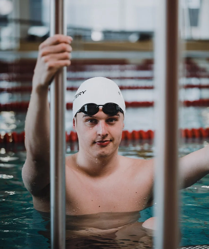 Watery competition swimming cap - Signature Dome - White - Image 5