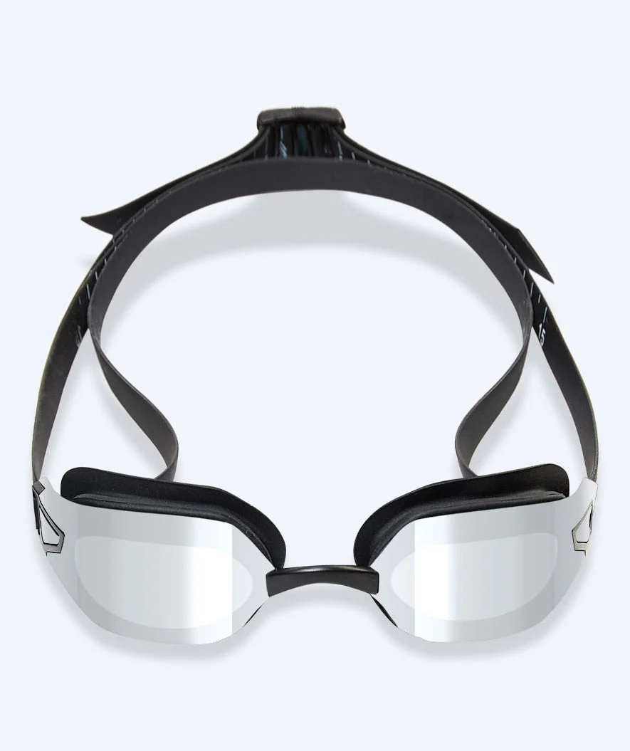 Watery racing swimming goggles for kids - Power Lane - Black/silver - Image 2