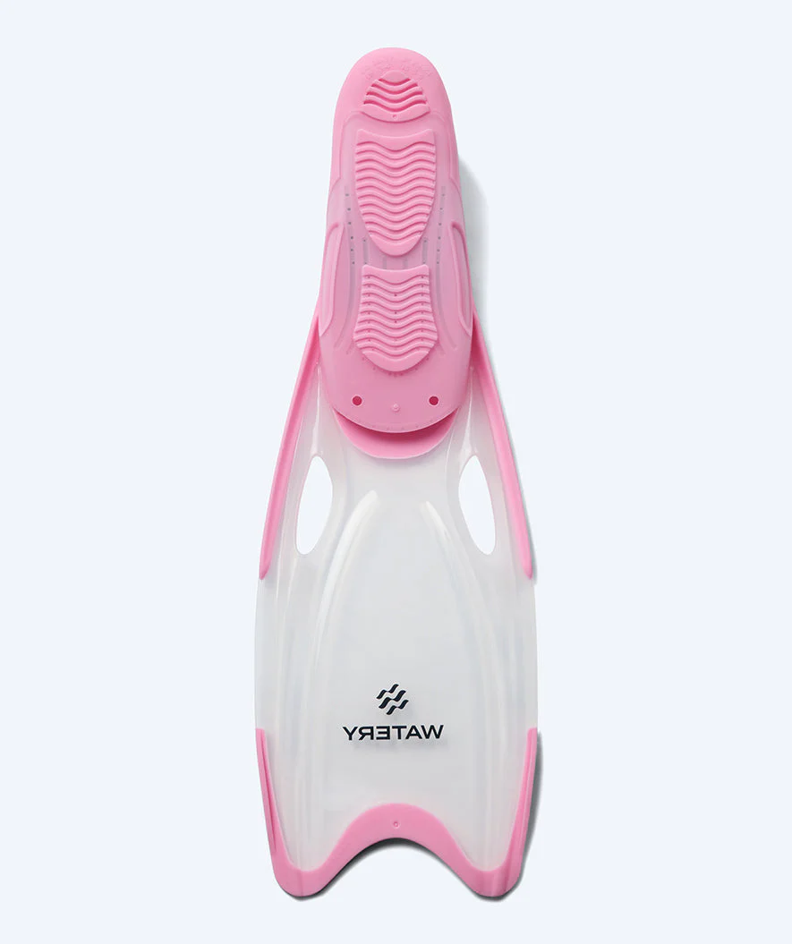 Watery diving fins for junior (34-37) - Rilian - Light pink/white - Image 3