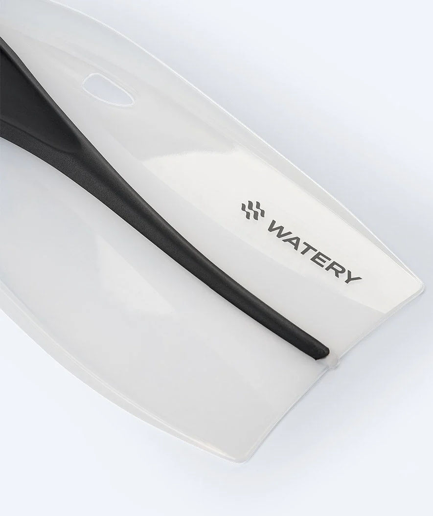 Watery diving fins for junior/adults (33-46) - Breeve Longtail - Black/white - Image 7
