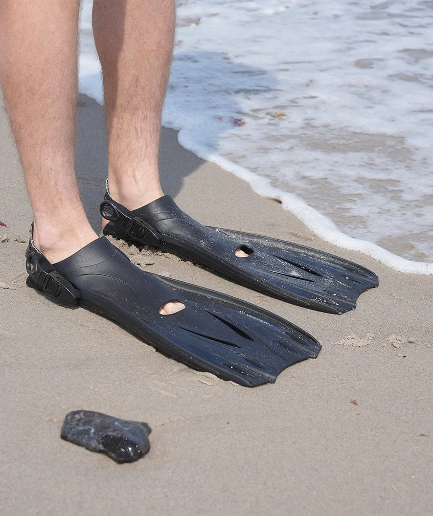Watery diving fins for adults - Delmere - Black - Image 8