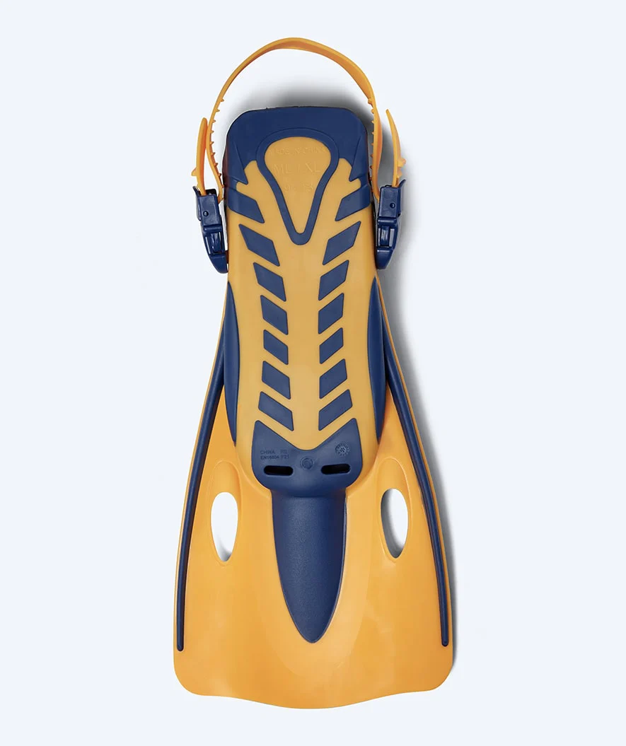 Watery diving fins for adults - Launch - Dark blue/orange - Image 3