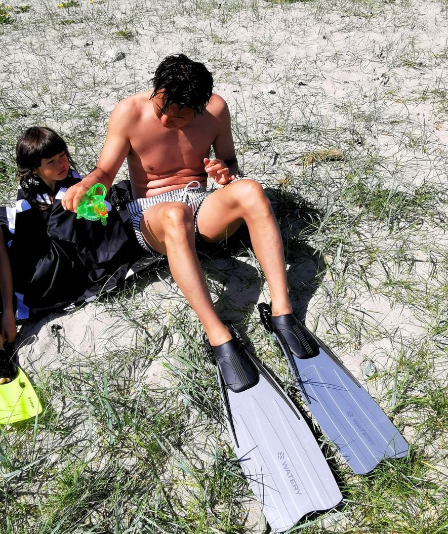 Watery diving fins for adults - Moonsoon - Grey/black - Image 4