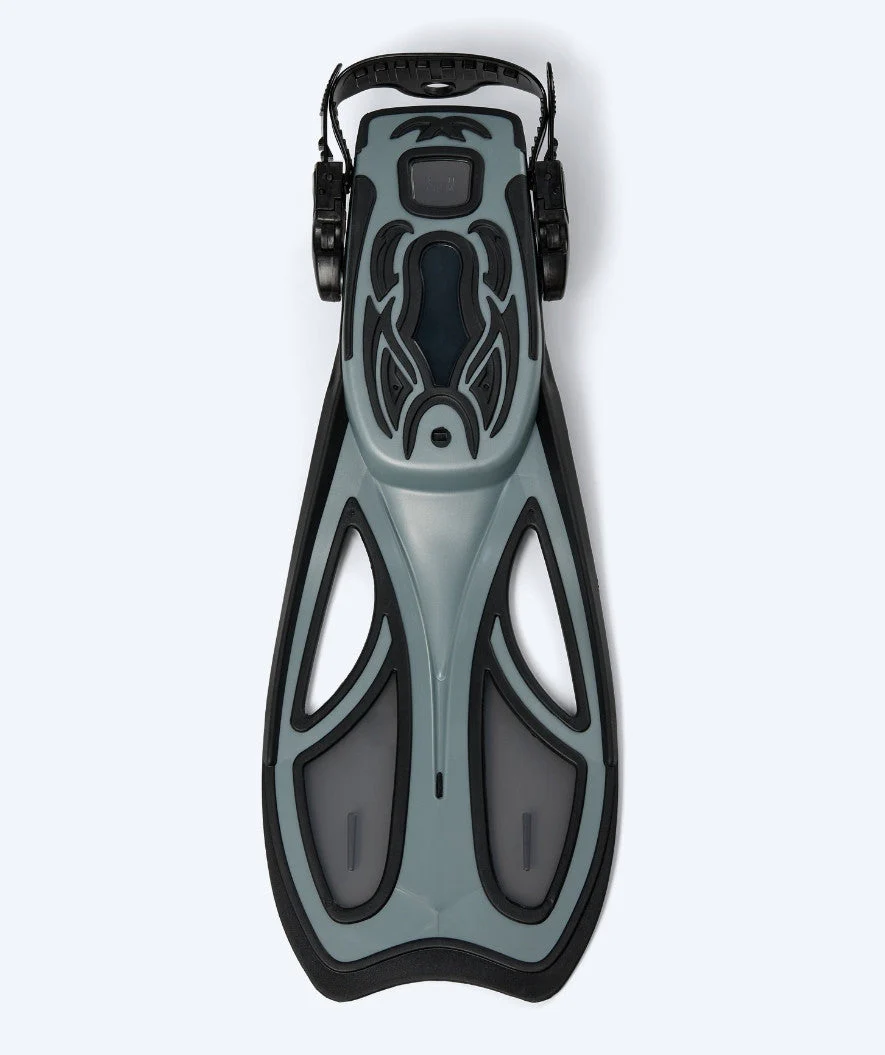Watery diving fins for adults - Rumi - Black/grey - Image 4
