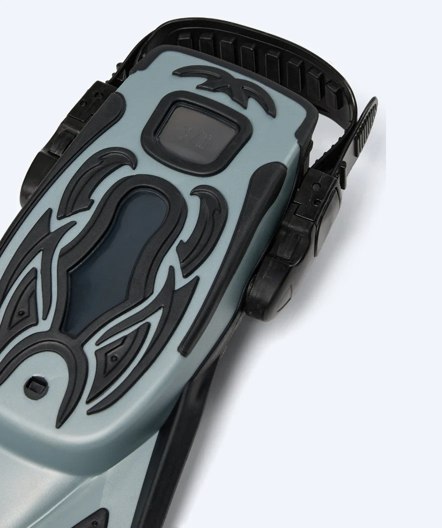 Watery diving fins for adults - Rumi - Black/grey - Image 5