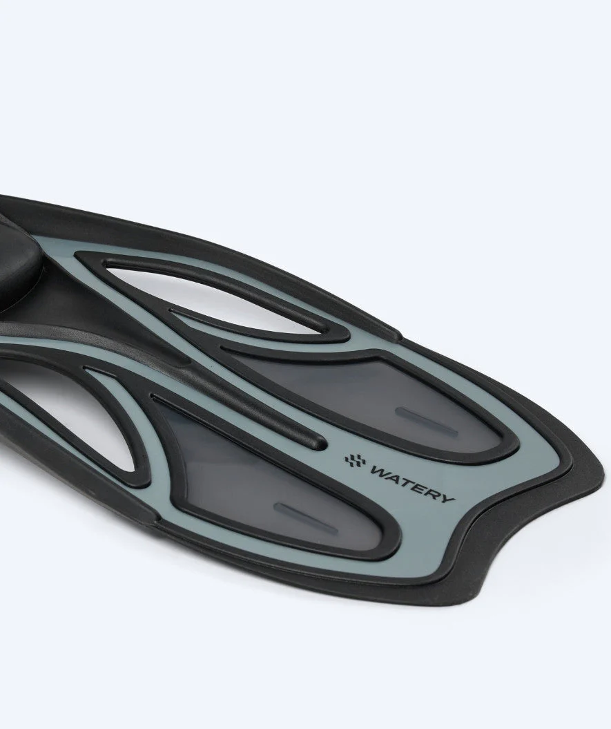 Watery diving fins for adults - Rumi - Black/grey - Image 7