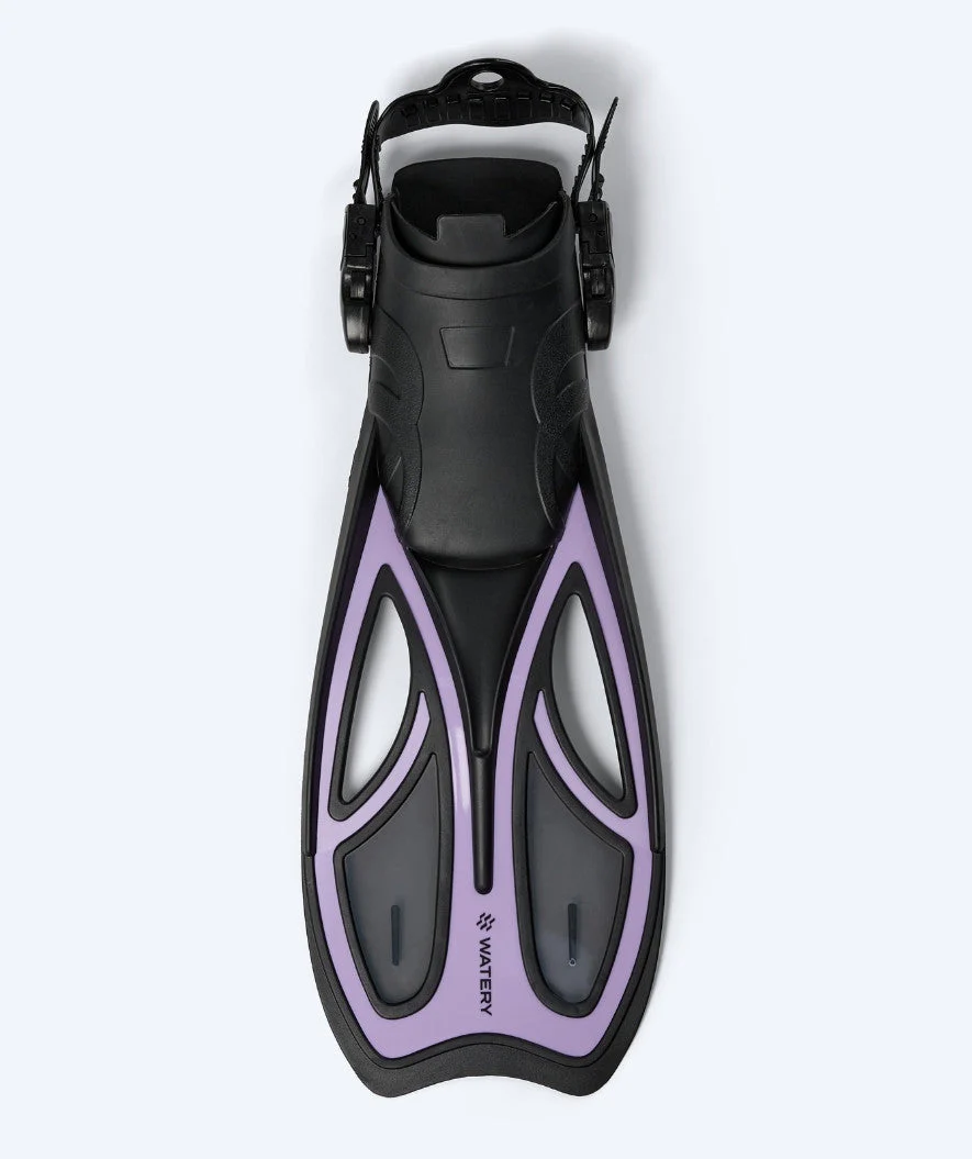 Watery diving fins for adults - Rumi - Black/pink - Image 3