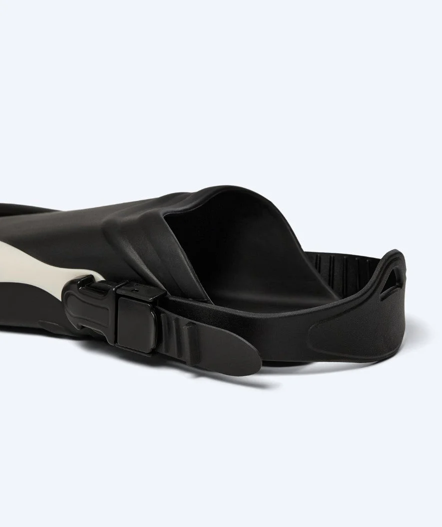 Watery diving fins for adults - Shack - Black/white - Image 6