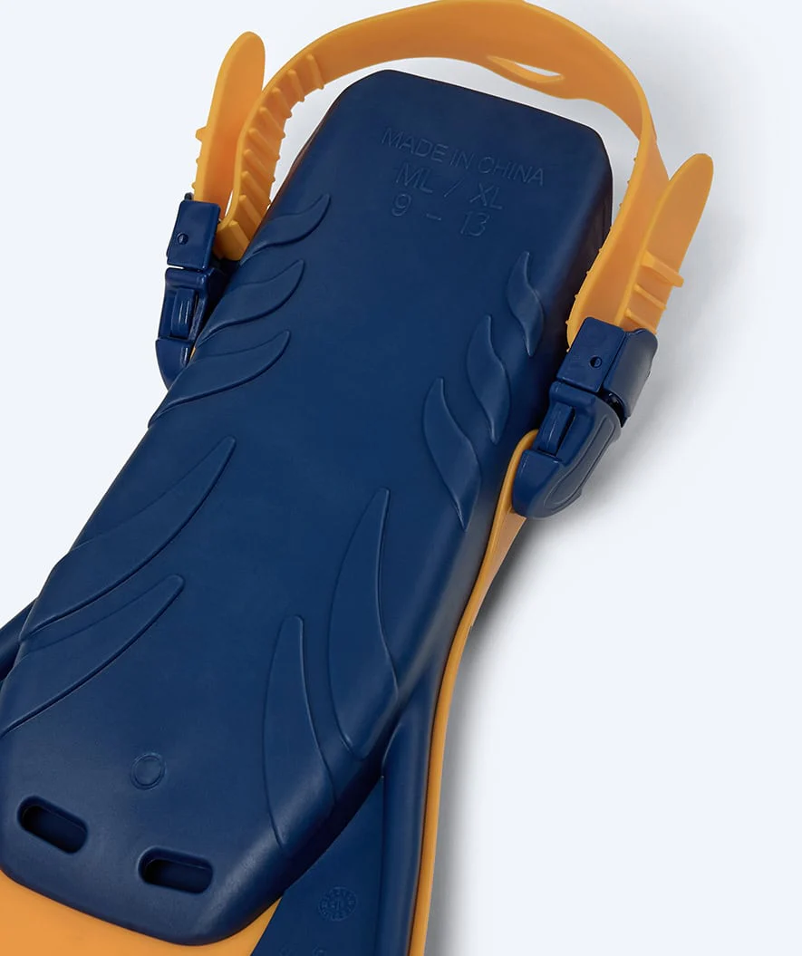 Watery diving fins for adults - Shack - Dark blue/orange - Image 5