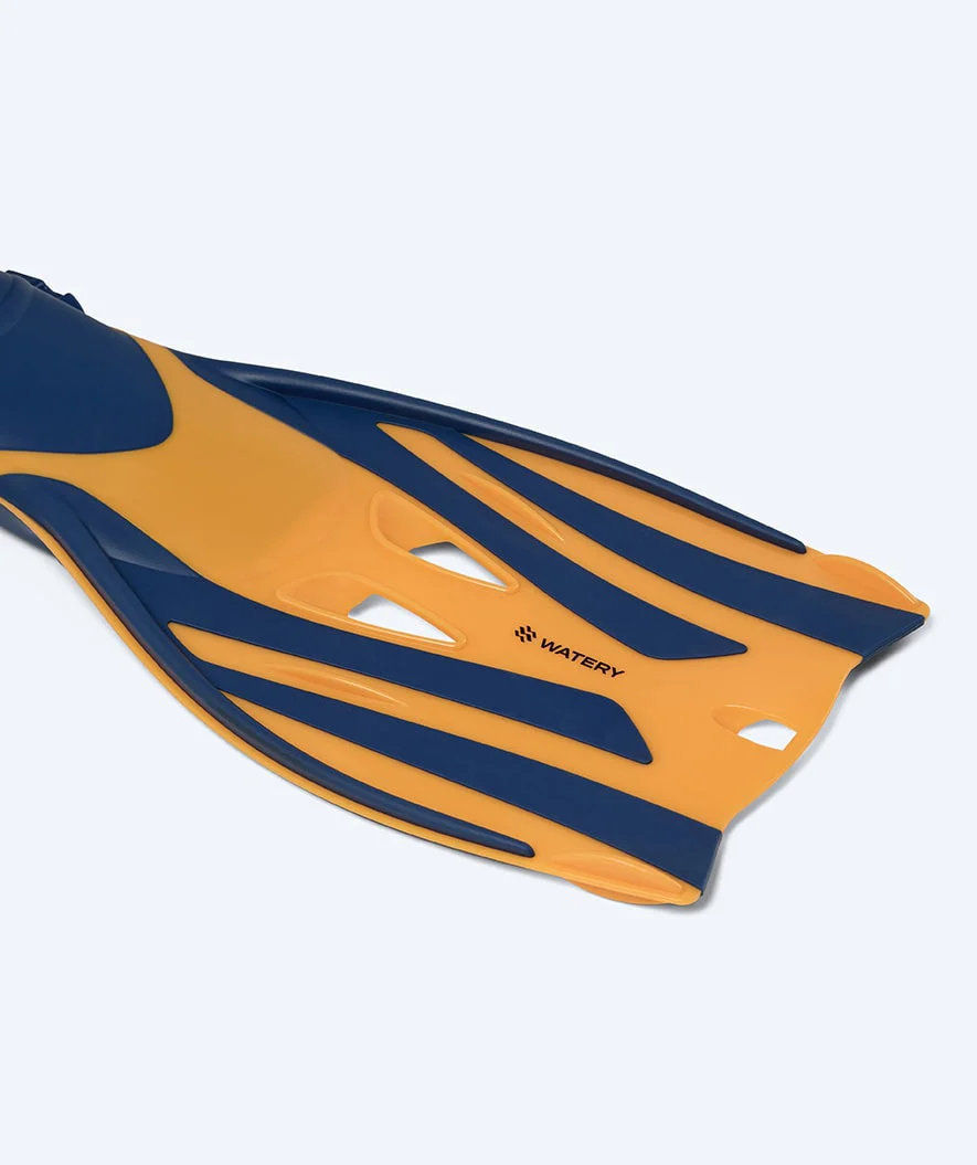 Watery diving fins for adults - Shack - Dark blue/orange - Image 7